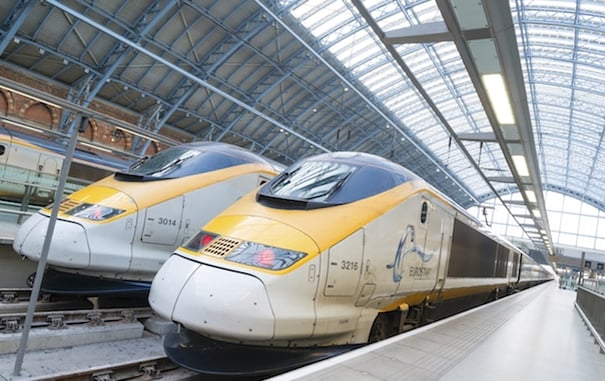 Traveling on the Eurostar Train